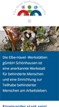 Mobile Screenshot of elbe-havel-werkstaetten.de